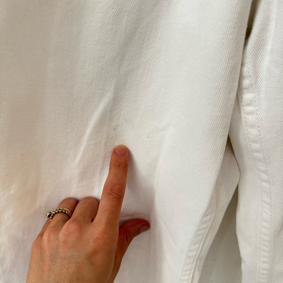 Vintage White Tommy Hilfiger High Rise Stamped Logo Waist Band Size 6 - Picture 11 of 14